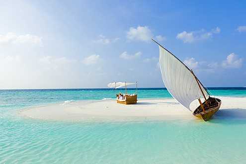 Sandbank Insel Baros, Malediven